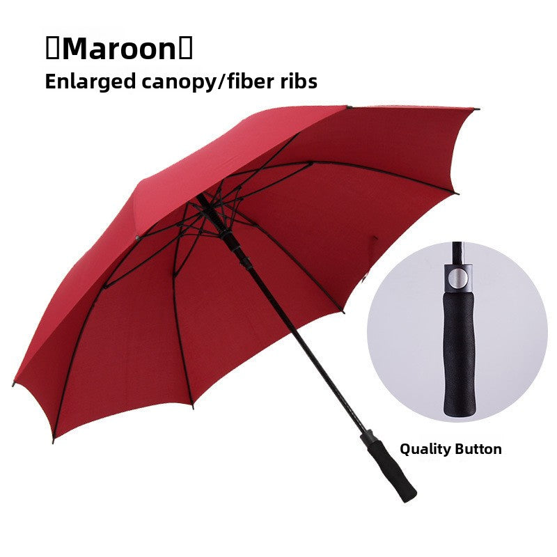 27inch Straight Rib Golf Umbrella with Custom Logo