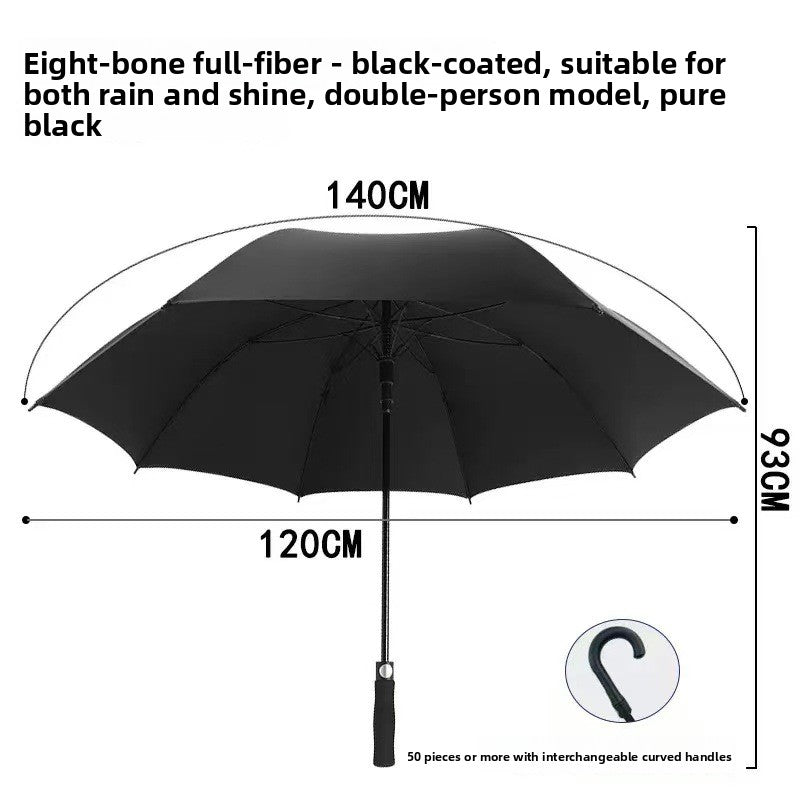 27inch Straight Rib Golf Umbrella with Custom Logo