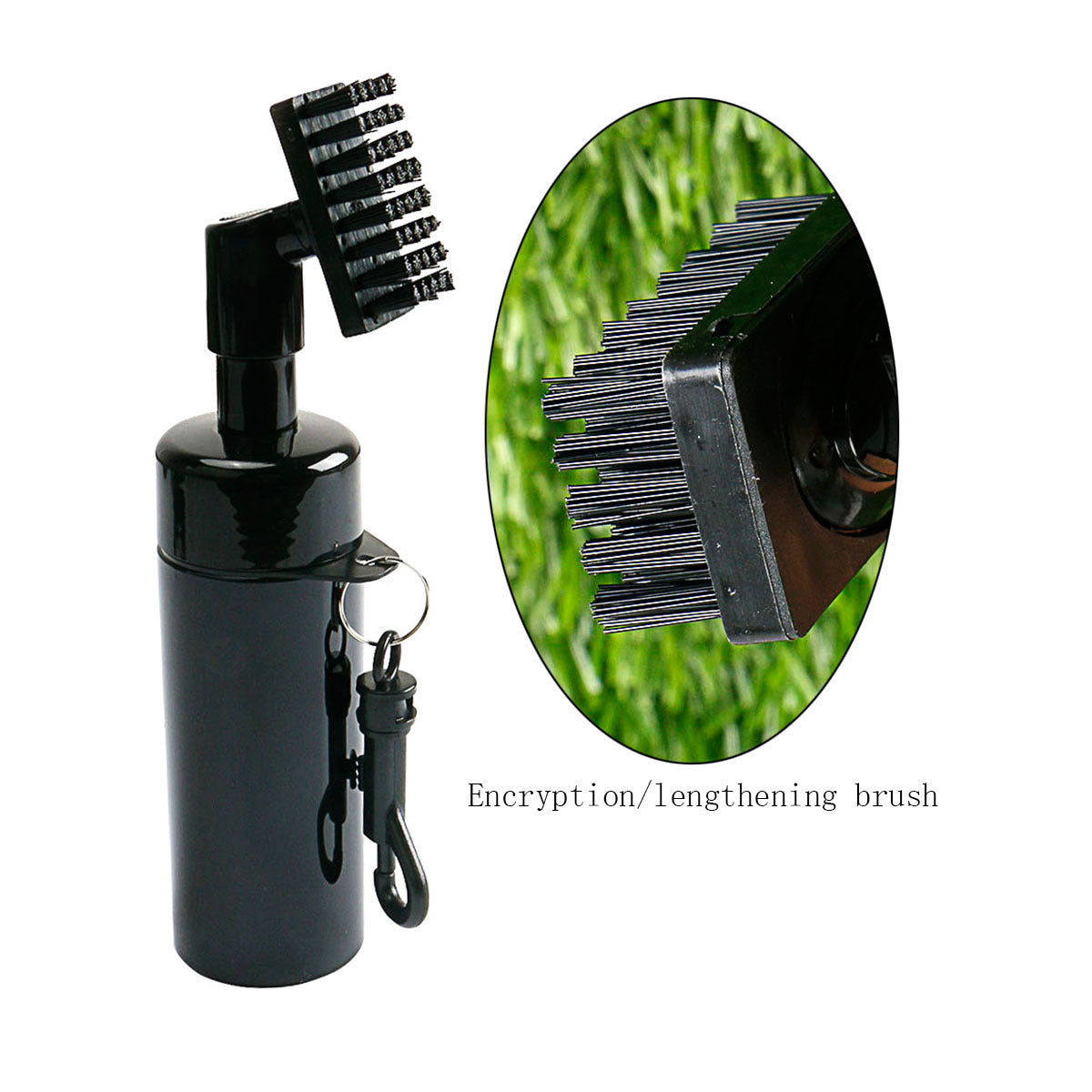 Press-Type Golf Club Cleaning Brush with Spray Function