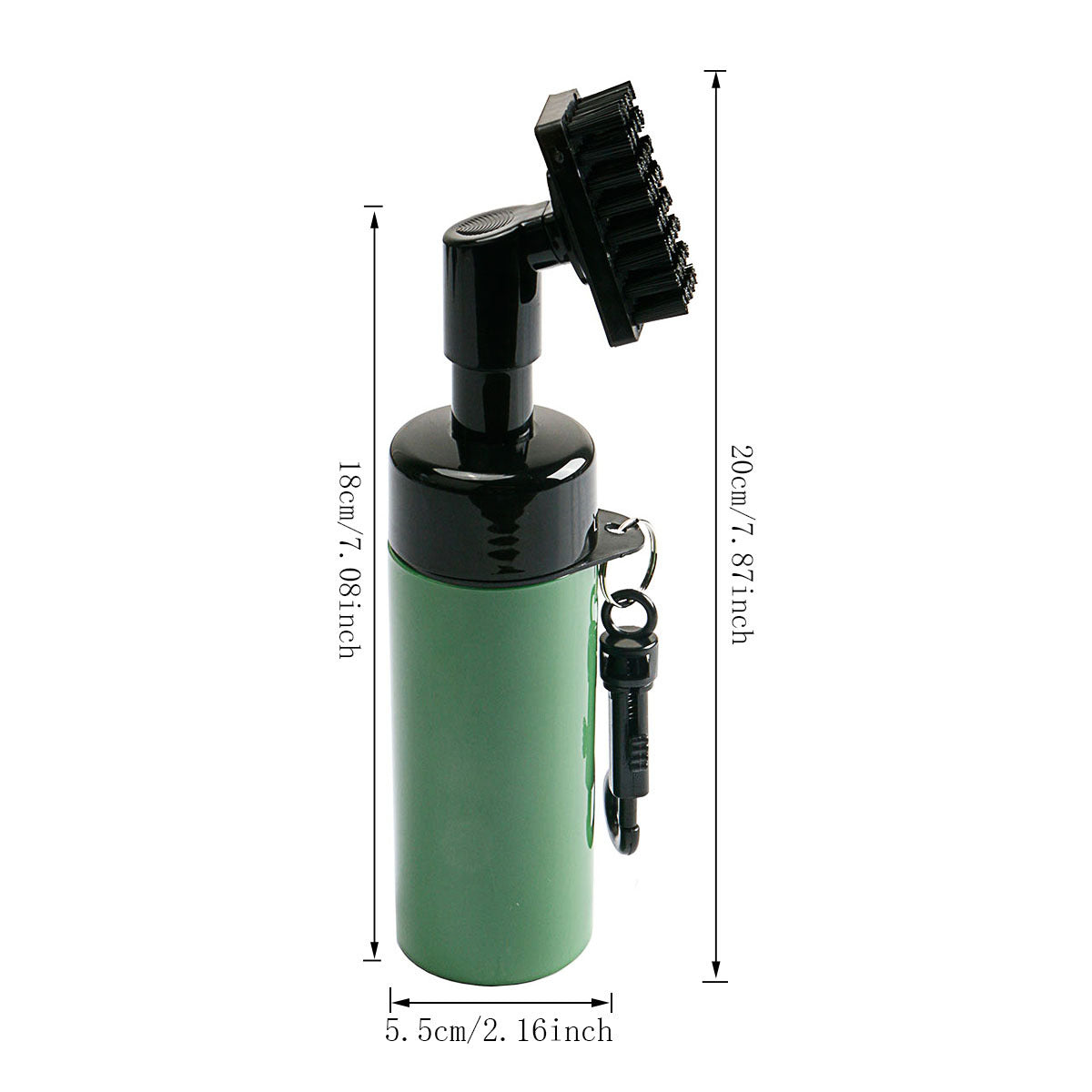 Press-Type Golf Club Cleaning Brush with Spray Function