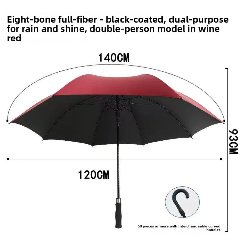27inch Straight Rib Golf Umbrella with Custom Logo